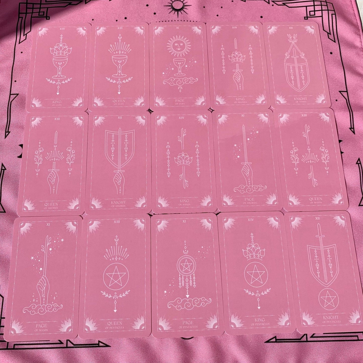 Pink Moon Tarot Cards Plastic lamination
