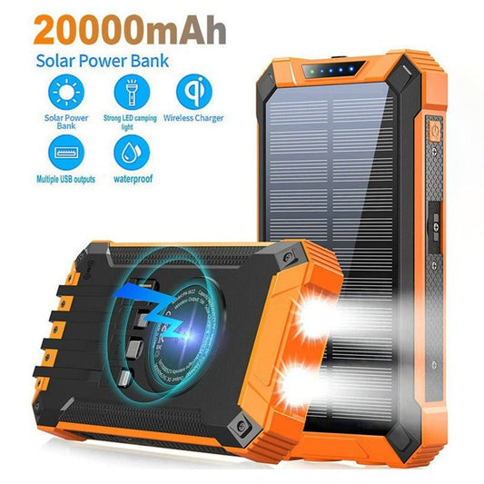 Portable Wireless Outdoor Solar Power Bank