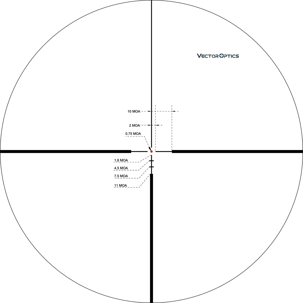 Optics Continental HD 2-12x50 Riflescope Clear View Hunting Rifle