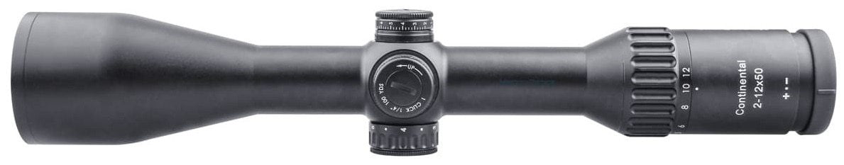Optics Continental HD 2-12x50 Riflescope Clear View Hunting Rifle