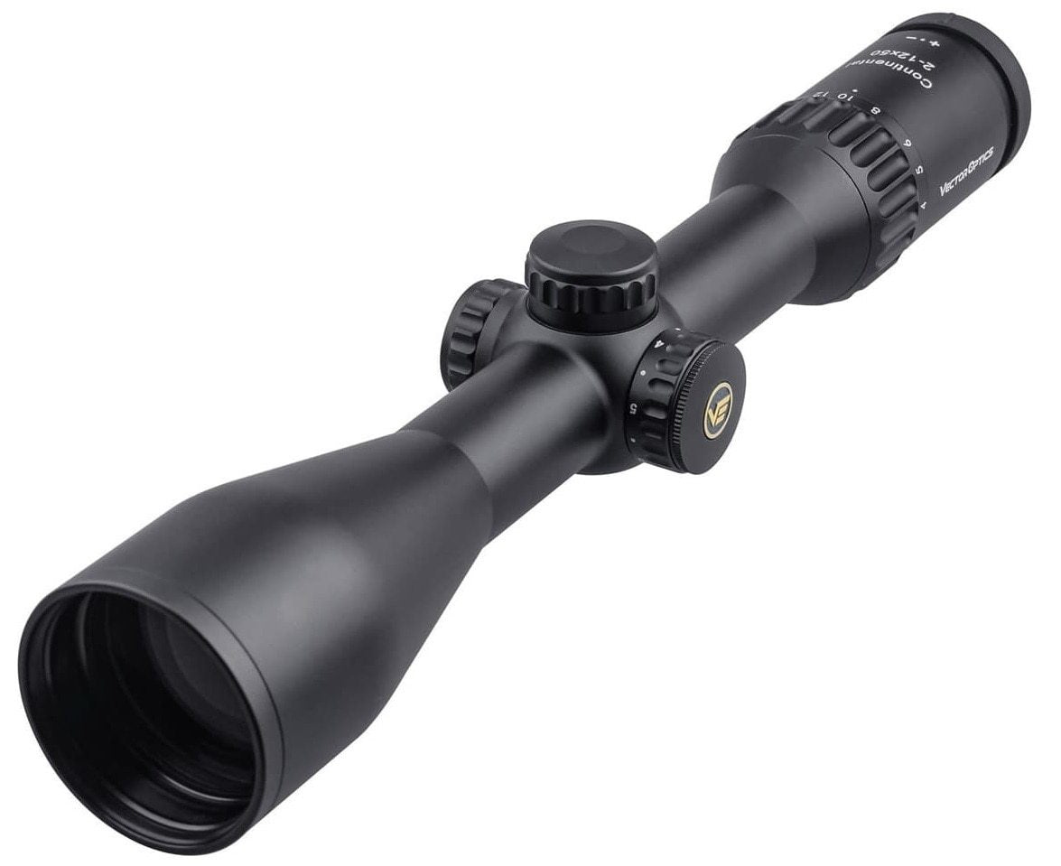 Optics Continental HD 2-12x50 Riflescope Clear View Hunting Rifle