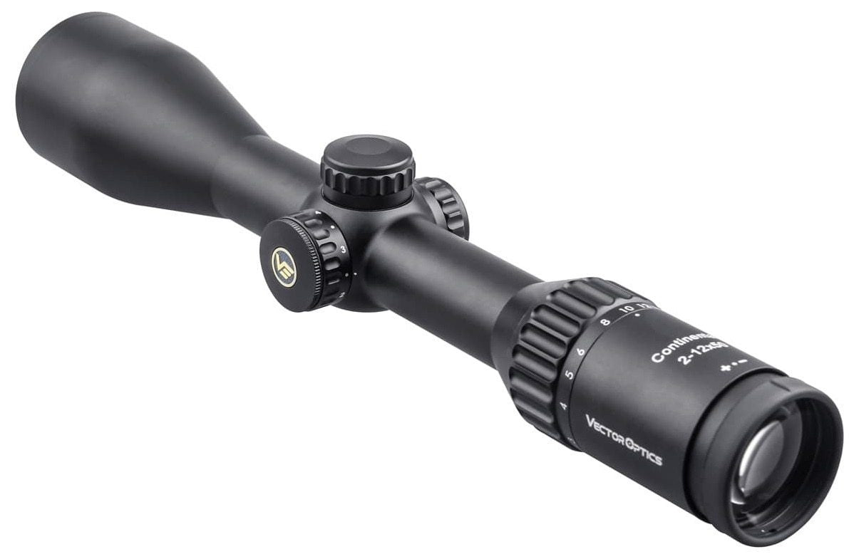 Optics Continental HD 2-12x50 Riflescope Clear View Hunting Rifle