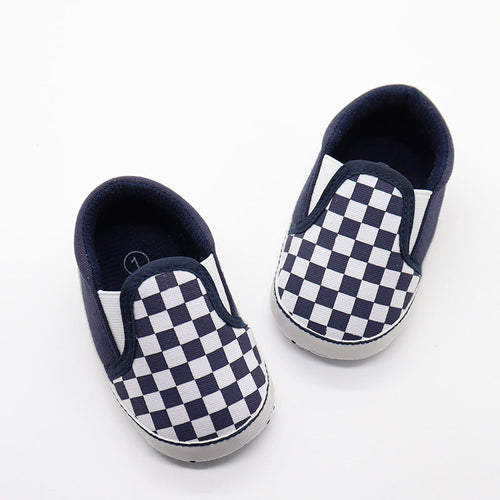 Baby Checker board Pattern Soft Toddler Canvas Shoes