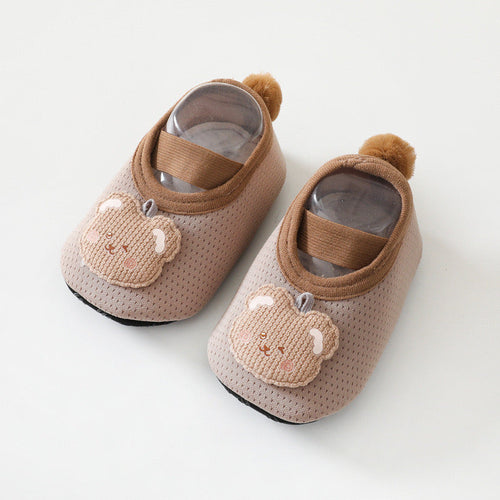 Baby Girl Cartoon Pattern Non-Slip Toddler Shoes With Tail Design
