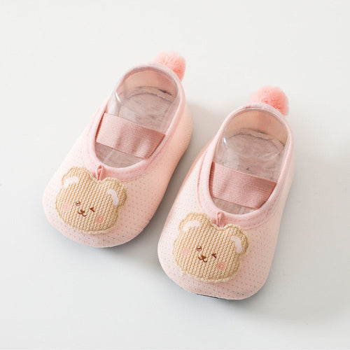 Baby Girl Cartoon Pattern Non-Slip Toddler Shoes With Tail Design