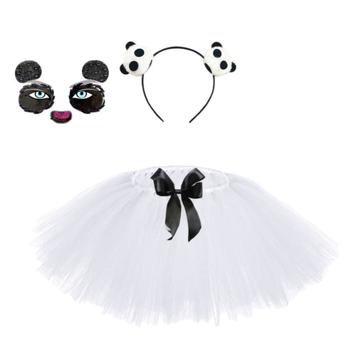 Children Girls’ Halloween Costume Set: Cosplay Tulle Skirt with