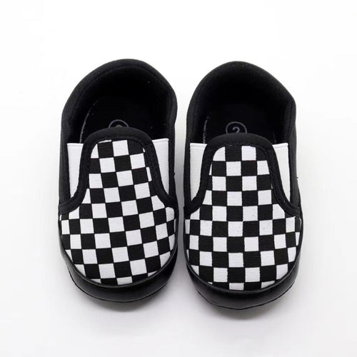Baby Checker board Pattern Soft Toddler Canvas Shoes