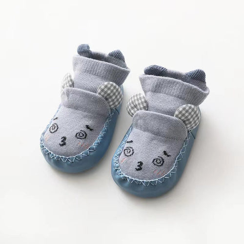 Baby Cartoon Embroidered Pattern Non-Slip Toddle Socks Shoes