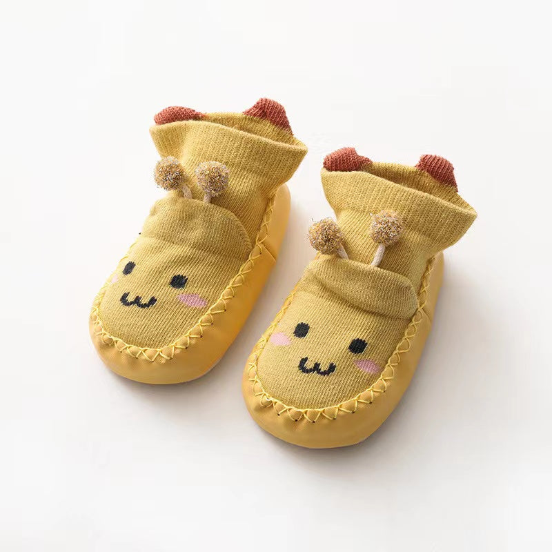 Baby Cartoon Embroidered Pattern Non-Slip Toddle Socks Shoes