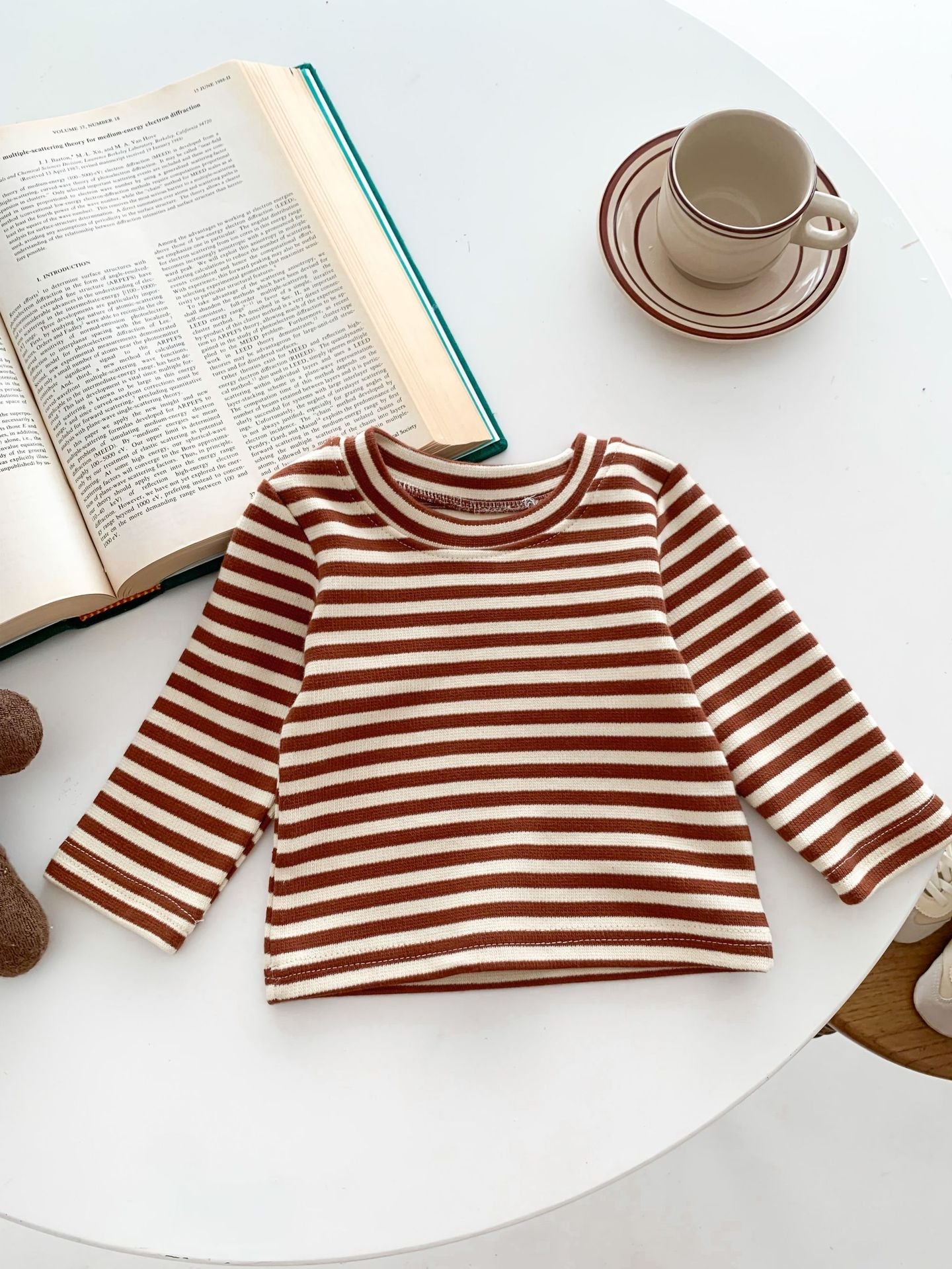 Infant Baby Bear Head Corduroy Combo Overalls In Sets