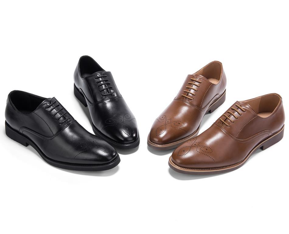 General golaiman men's business high rise dress shoes lace up wingtip