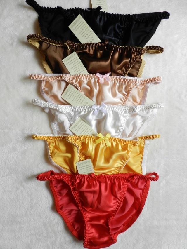 New fine 6pcs Sexy Women Girls Pure 100% Silk String Bikini