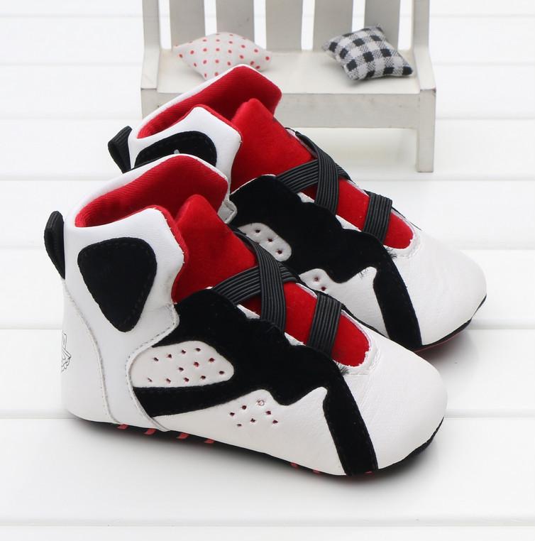 Fashion PU Leather Newborn Baby Boy Girl Baby Soft Shoes Soft Soled