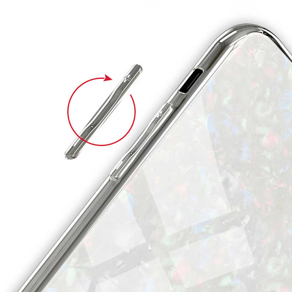 Marble Case Tempered Glass Hard Phone Cover For Apple i Phone 10 Cover