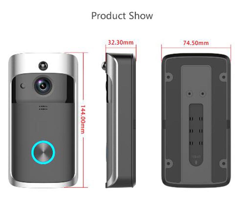 Smart WiFi Security video DoorBell with Visual Recording Low Power