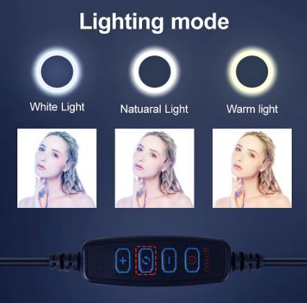 Video Light Dimmable LED Selfie Ring Light USB ring lamp Photography