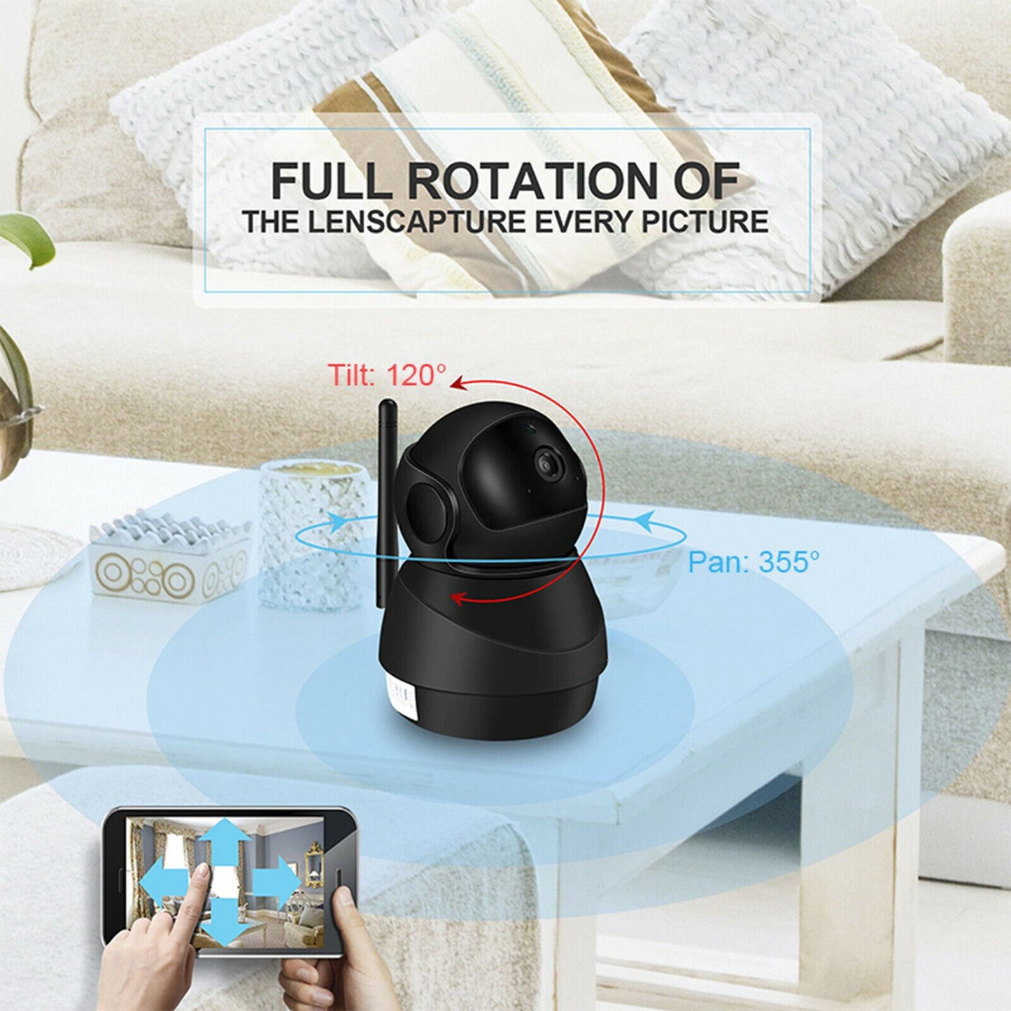 1080P HD IP Camera Wifi Two-Way Audio Video Camera Cloud Home