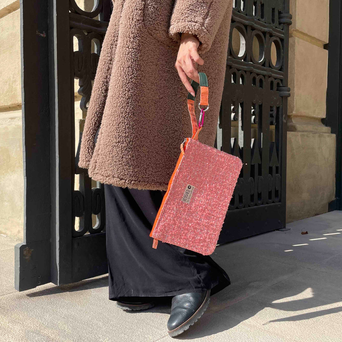 BAG-IN-BAG TWEED | Limitierte Edition Tasche in peach