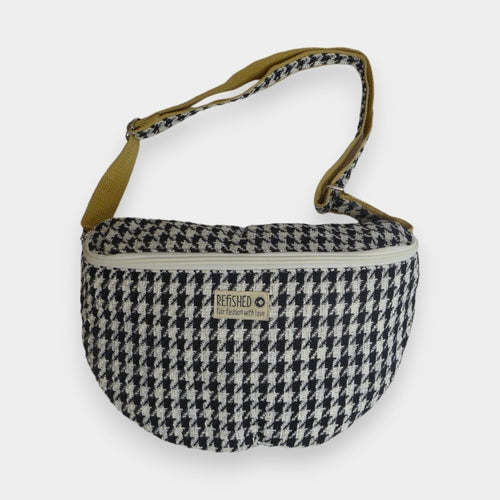 BUM BAG XL TWEED | Limitierte Edition in schwarz-weiß