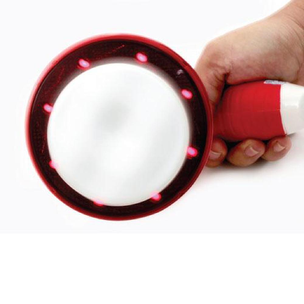 Orku Handheld Body Massager 4 Heads Adjustable Speed 28W Red