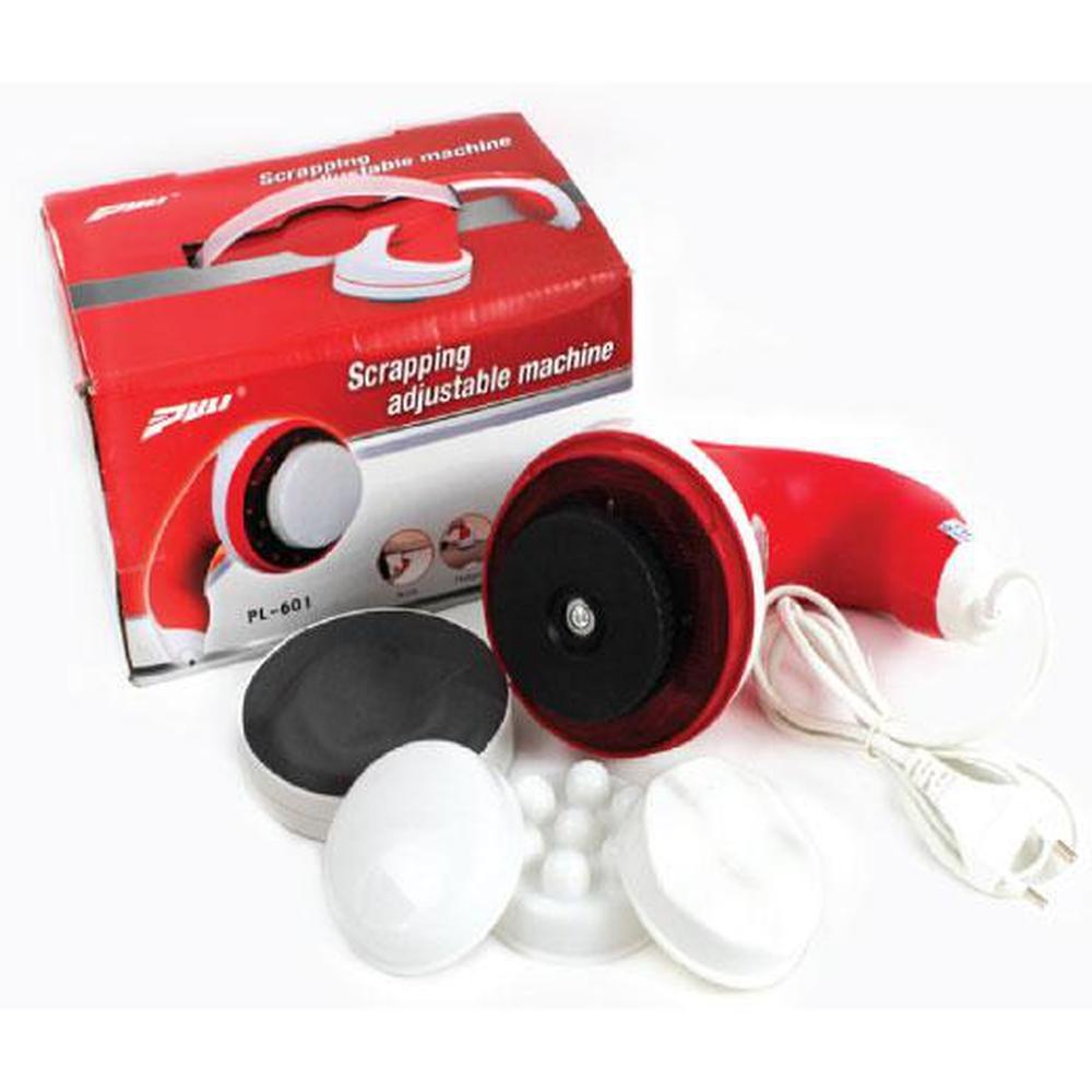 Orku Handheld Body Massager 4 Heads Adjustable Speed 28W Red