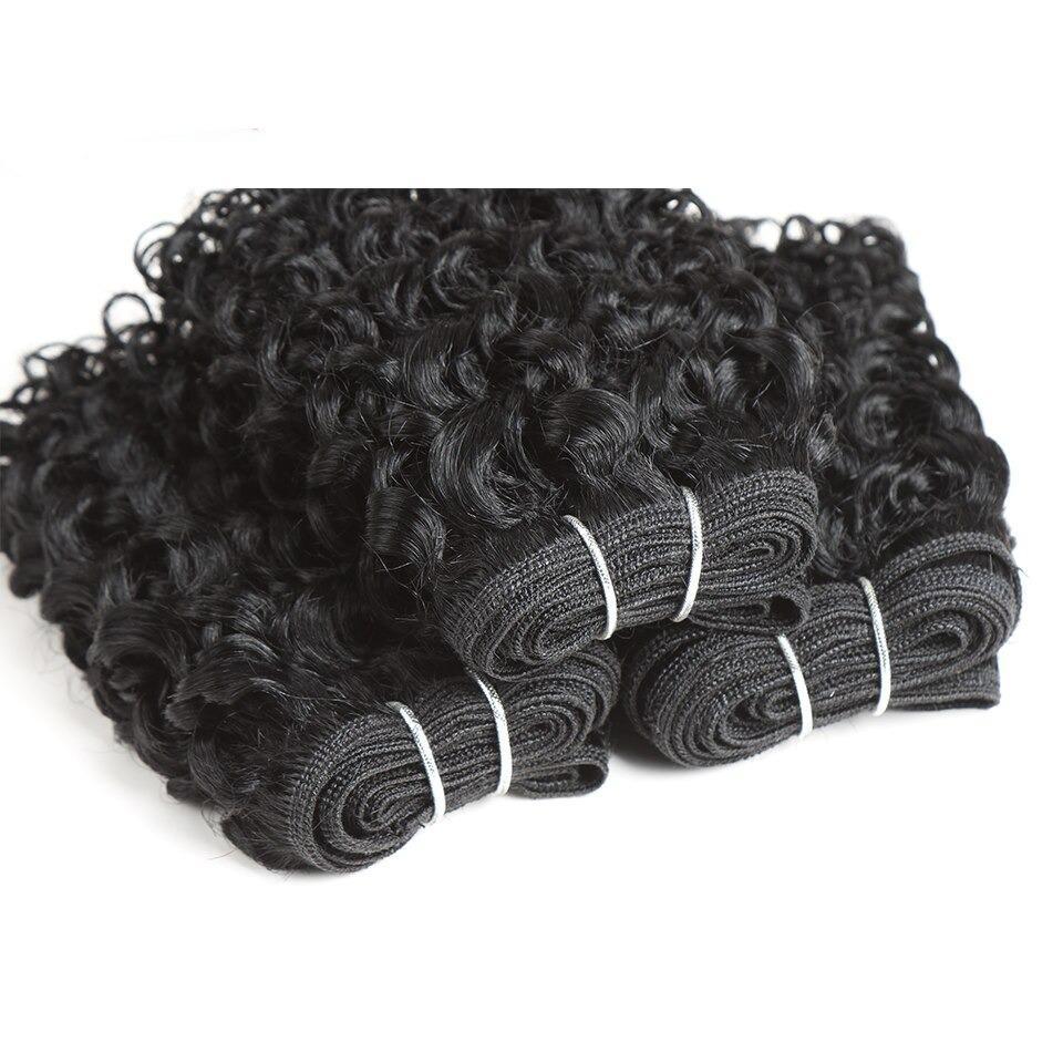Beumax Double Drawn 12A Grade Jerry Curl BUNDLES with CLOSURES &