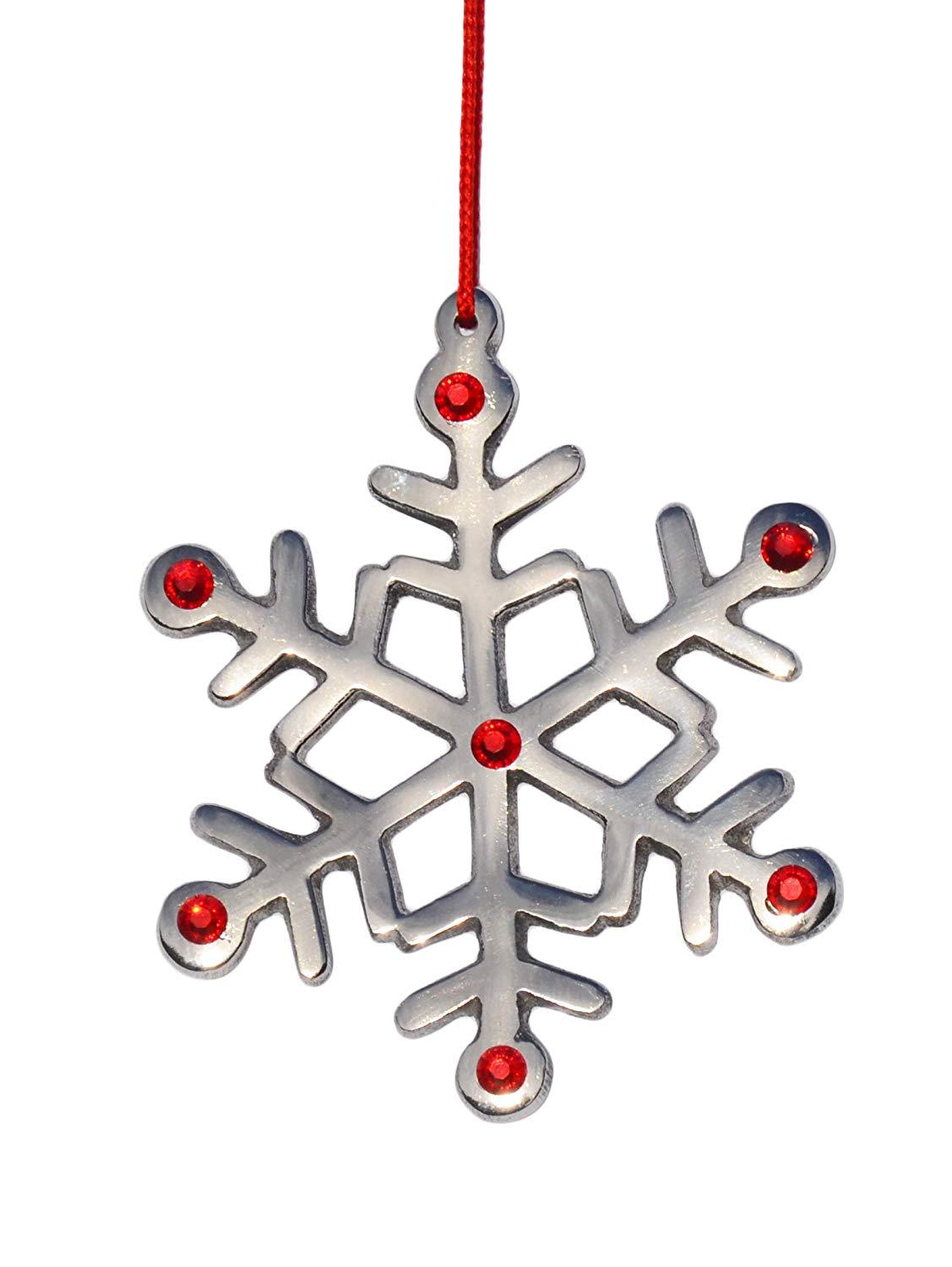 Vibhsa Snowflake Christmas Tree Ornament Decorations Set of 4