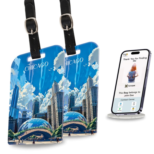 Smart Bag Security Tag - Rome [Pack 2]