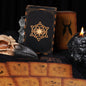 Wooden Tarot Card Box - Engraved Sun and Stars