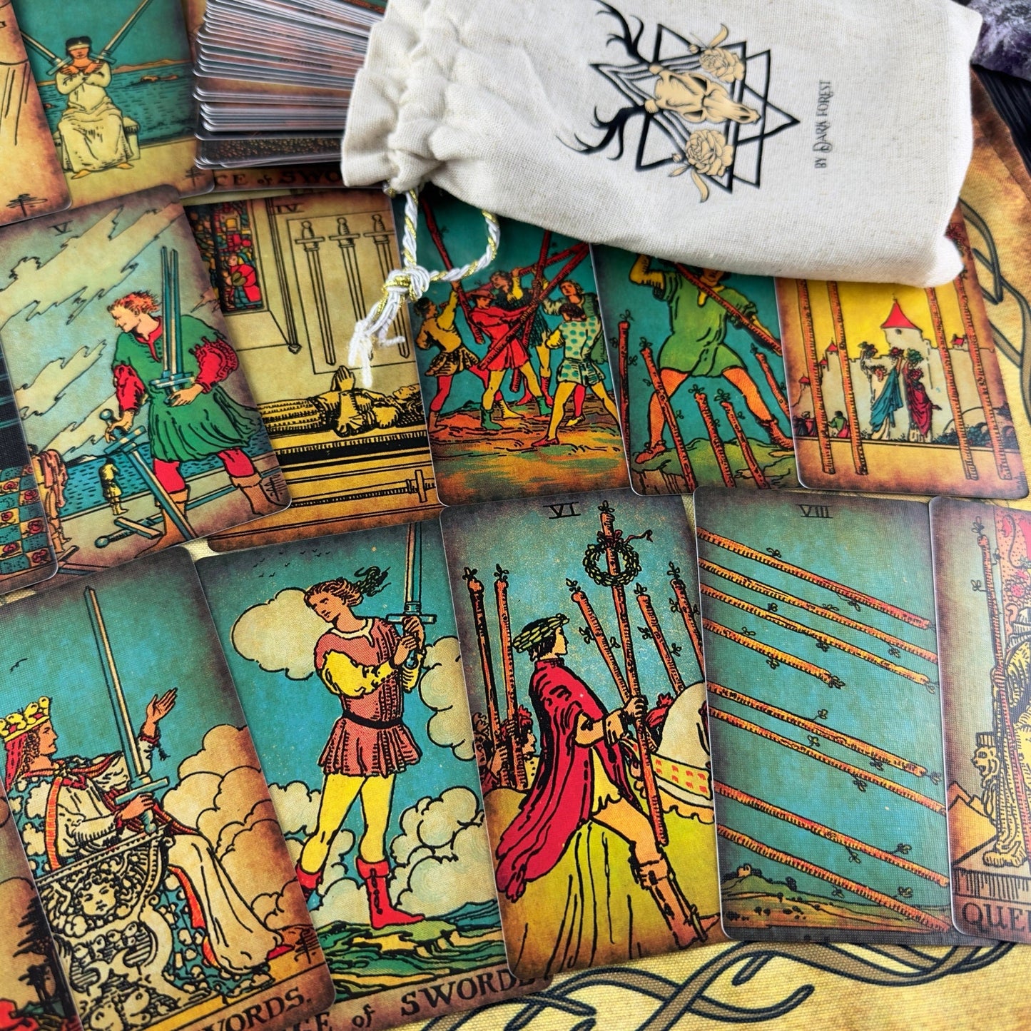 The Smith-Waite Tarot Borderless Vintage