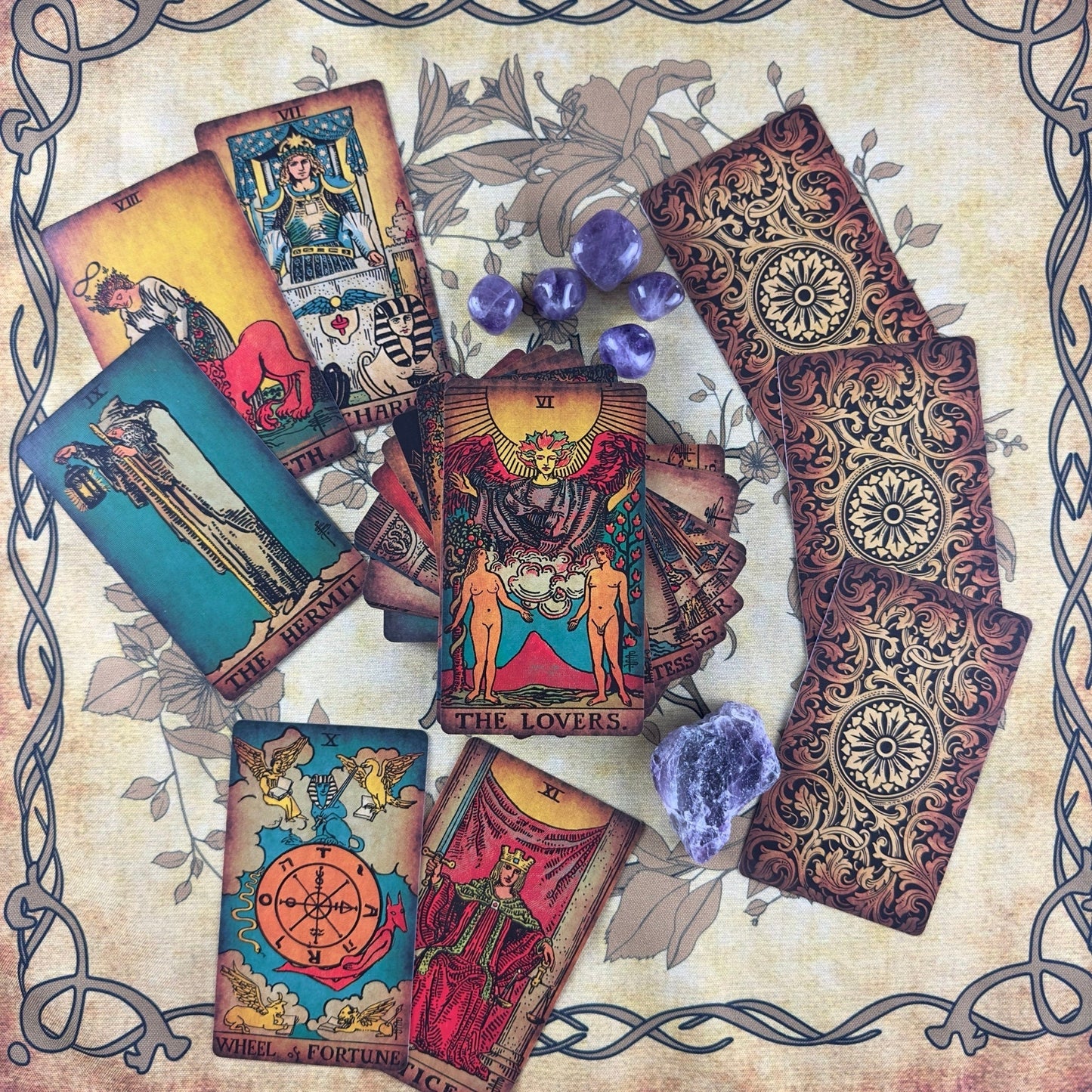 The Smith-Waite Tarot Borderless Vintage