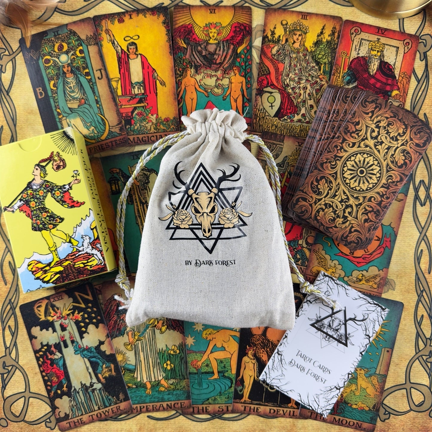 The Smith-Waite Tarot Borderless Vintage