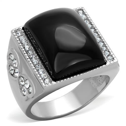 TK1767 - High polished (no plating) Stainless Steel Ring with