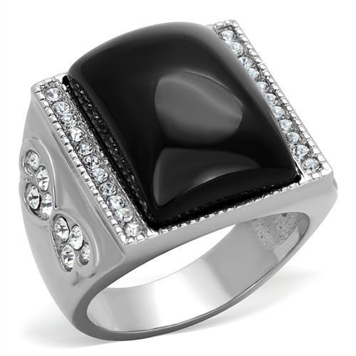 TK1767 - High polished (no plating) Stainless Steel Ring with