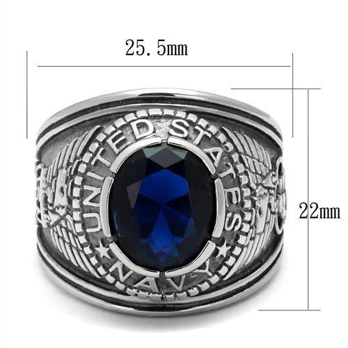 TK414707 - High polished (no plating) Stainless Steel Ring with