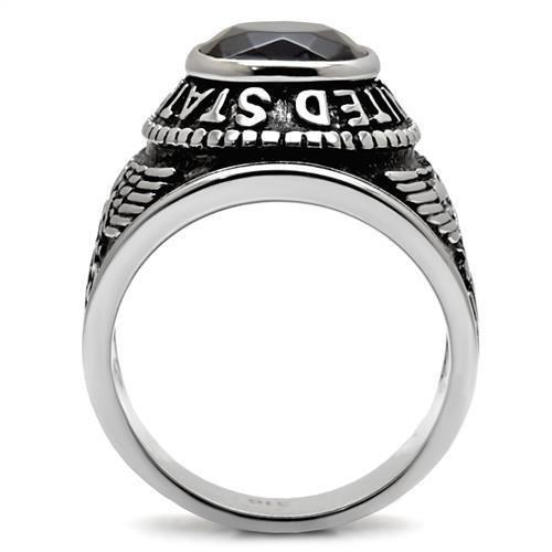 TK414707 - High polished (no plating) Stainless Steel Ring with
