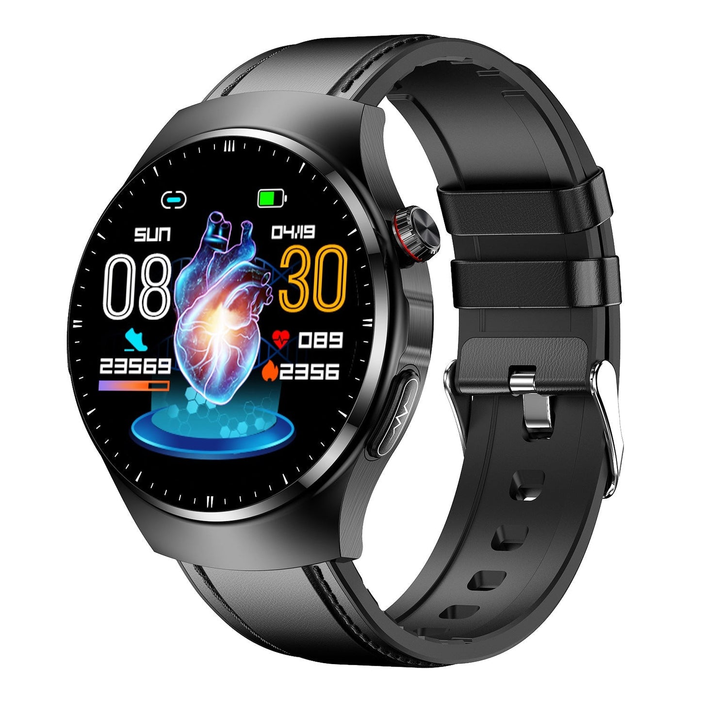 Trendy Heart Smart Watch With Bluetooth