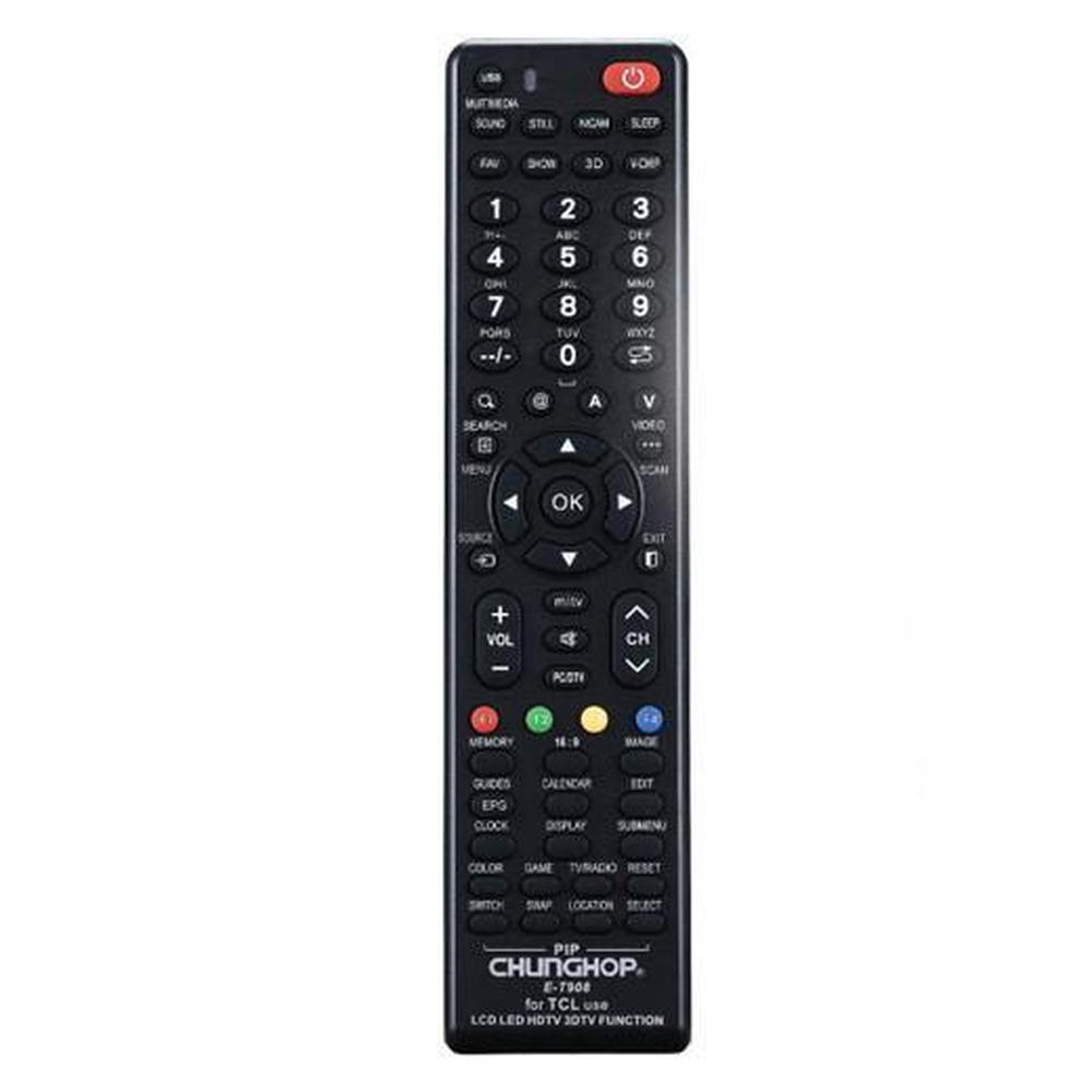 Chunghop Universal TV Remote Control Compatible with TCL LCD Smart HD
