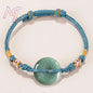 Green Myanmar Jadeite Donut Bracelet Designer Bangle Natural Burmese Jade Fashion Accessories Real Jewelry Vintage Talismans