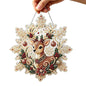 20X20CM Diamond Painting 3d Mixed-sized Pearl Beads Christmas Pearl Suncatcher Kit For Diy Craft Metal Chain Festive Wall Decor