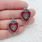 10pcs Dark Gothic Exaggerated Heart Cross Sword Pendant DIY Handmade Bracelet Necklace Bead Accessories Material