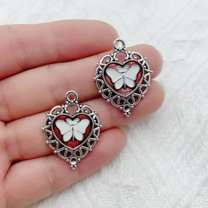 10pcs Dark Gothic Exaggerated Heart Cross Sword Pendant DIY Handmade Bracelet Necklace Bead Accessories Material