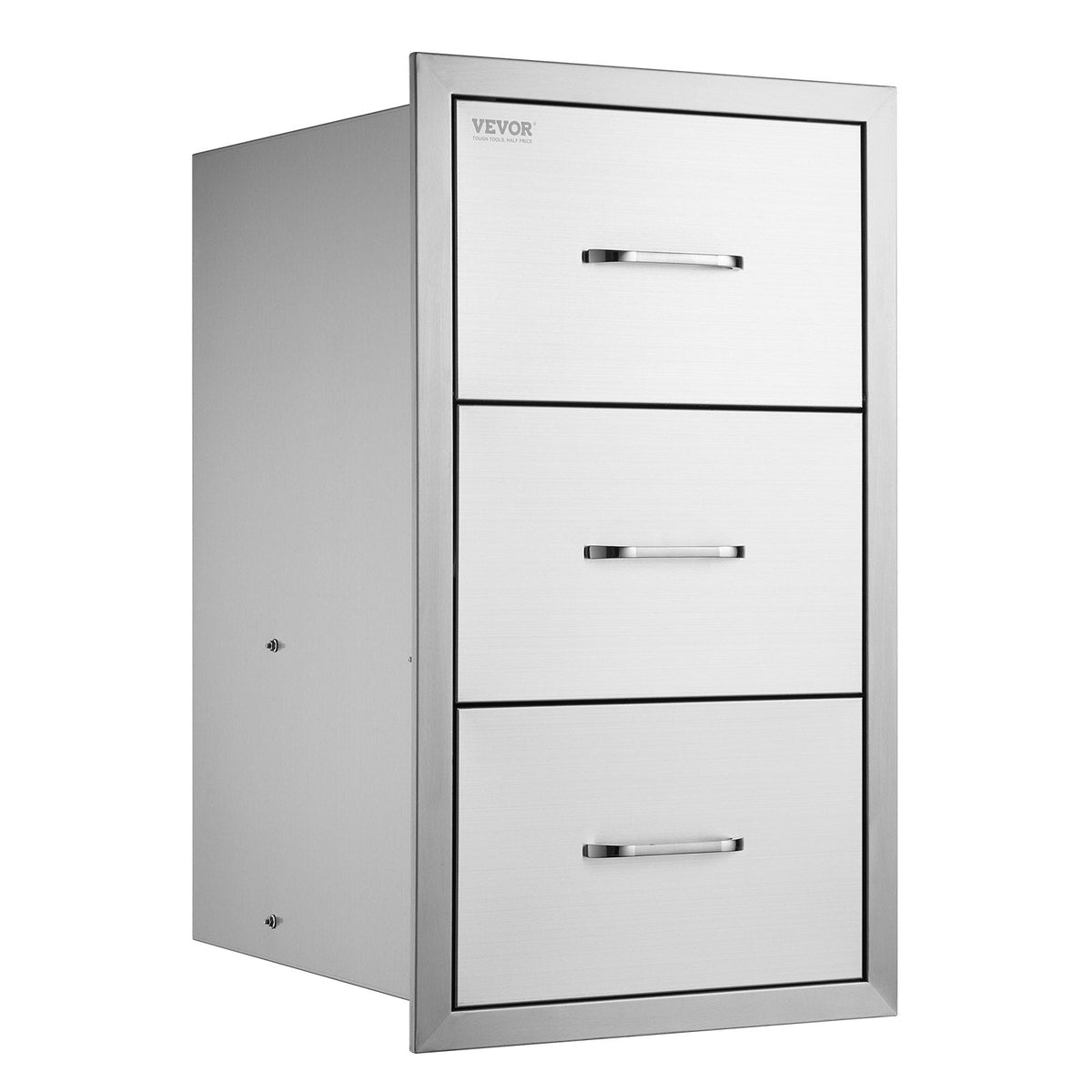 VEVOR 17W x 30H x 21D Inch Outdoor Kitchen Stainless Steel Double