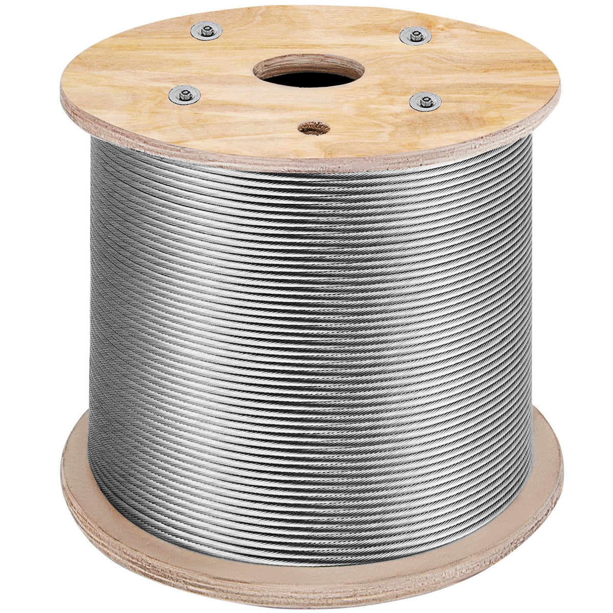 VEVOR 316 Stainless Steel Cable 0.32 cm (1/8") 1x19 Steel Cable Wire