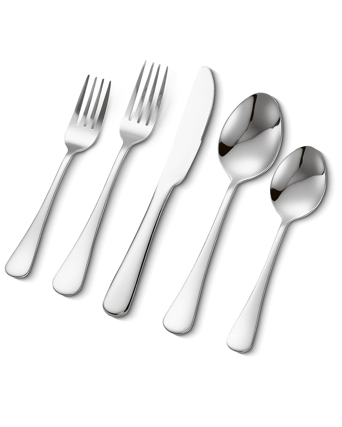 VEVOR 30-Piece Silverware Set, Food-Grade Stainless Steel Flatware
