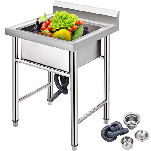 VEVOR Handmade Sink Non-magnetic Stainless Steel Kitchen Sink Hand