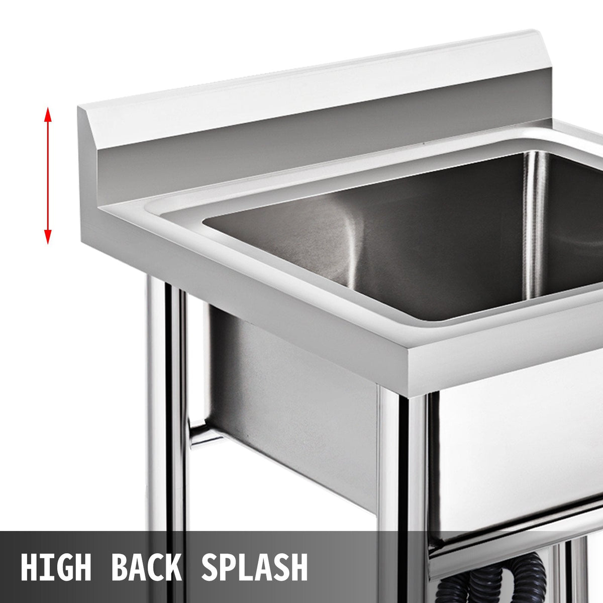 VEVOR Handmade Sink Non-magnetic Stainless Steel Kitchen Sink Hand