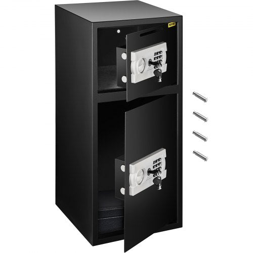 74 L Digital Double Door Safe Depository Box Gun Safes Cash Office