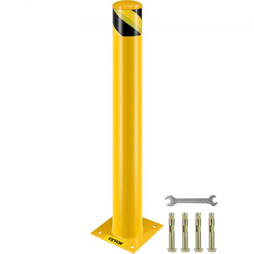 VEVOR Safety Bollard Safety Barrier Bollard 4-1/2" OD 36" Height