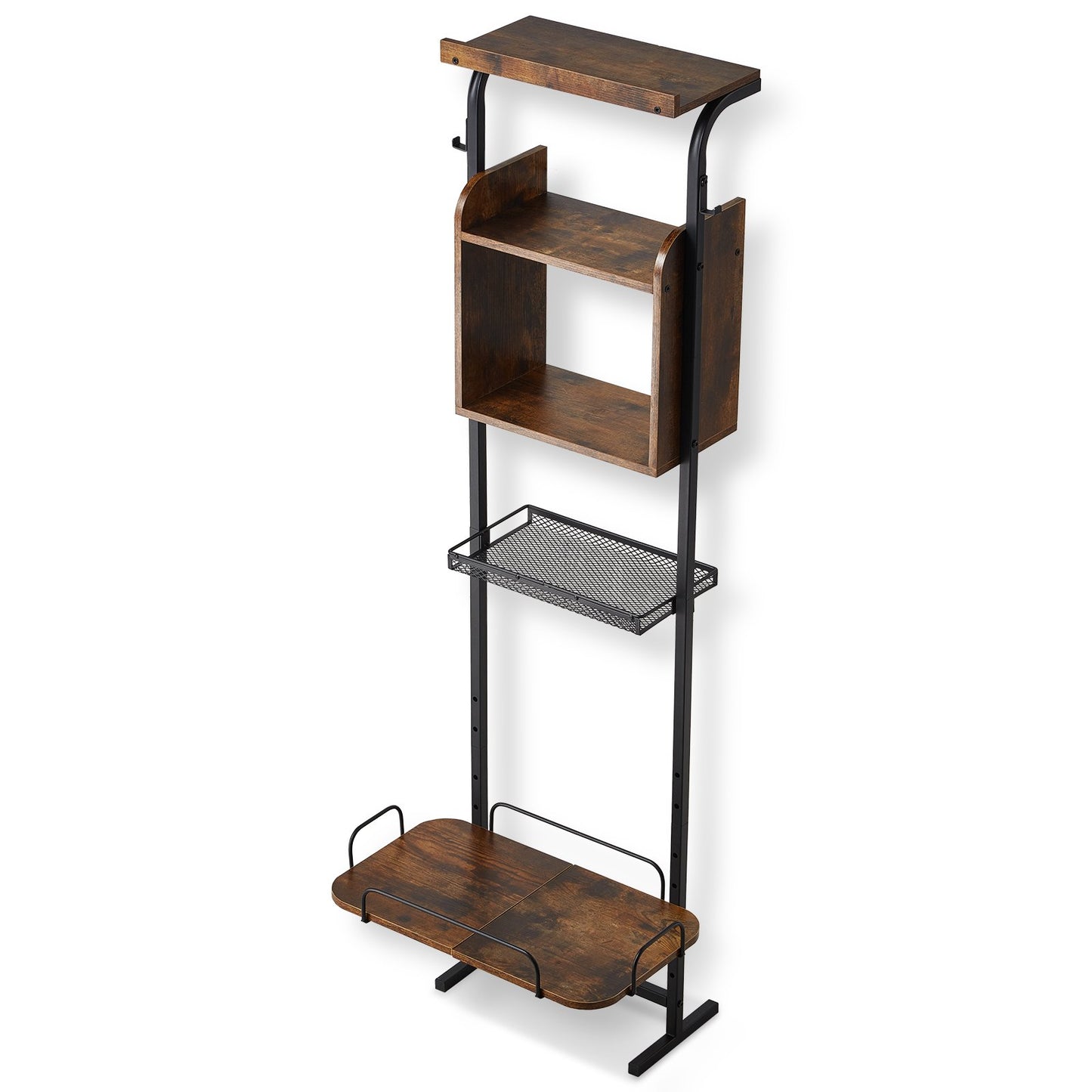 Pet Feeding Station with Storage, Elevated Dog Bowls, Raised Dog Bowl